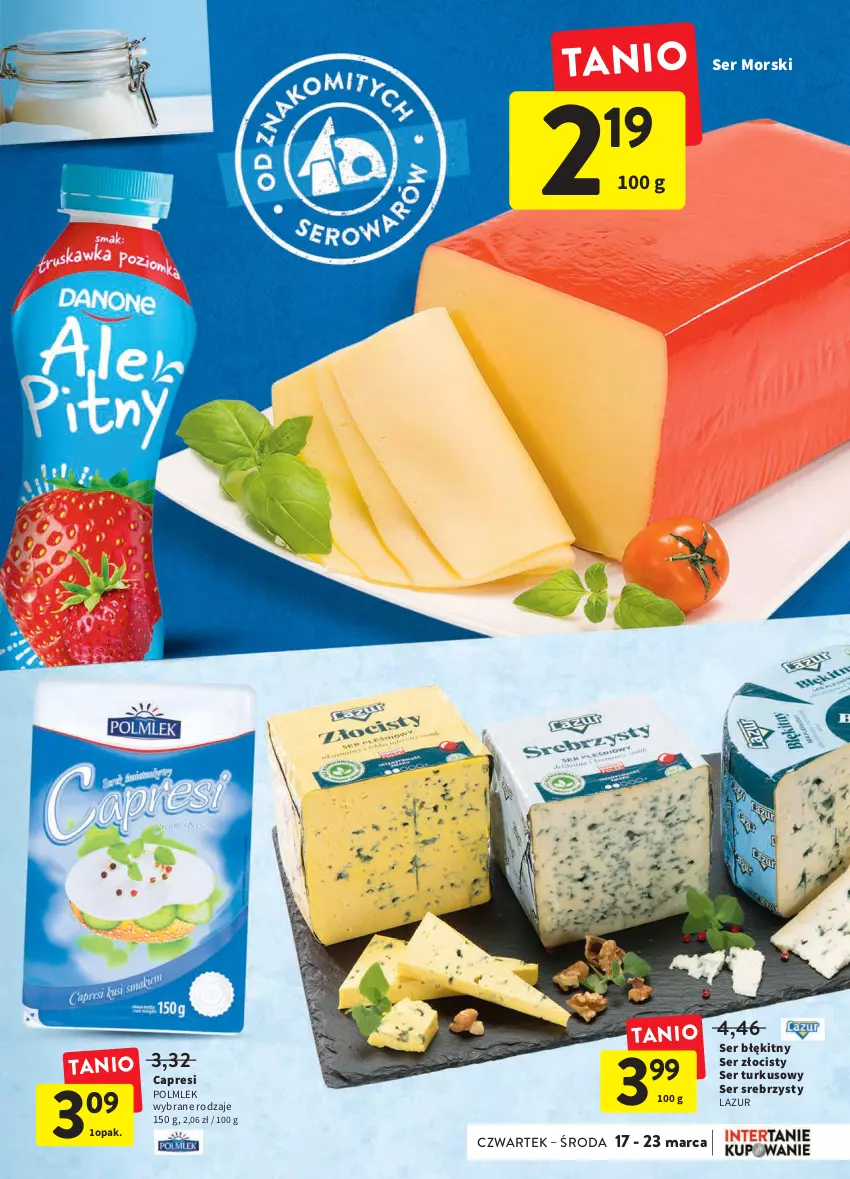 Gazetka promocyjna Intermarche - ważna 17.03 do 23.03.2022 - strona 19 - produkty: Lazur, POLMLEK, Ser