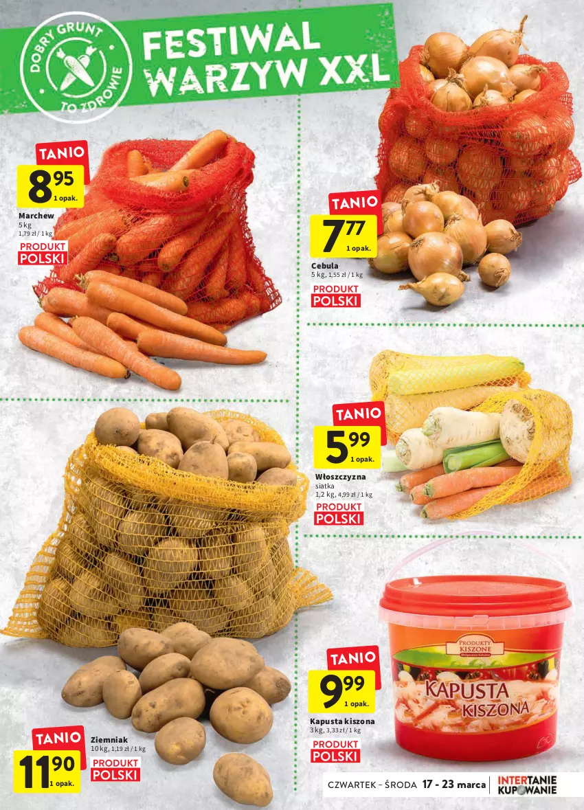 Gazetka promocyjna Intermarche - ważna 17.03 do 23.03.2022 - strona 7 - produkty: Cebula, Siatka