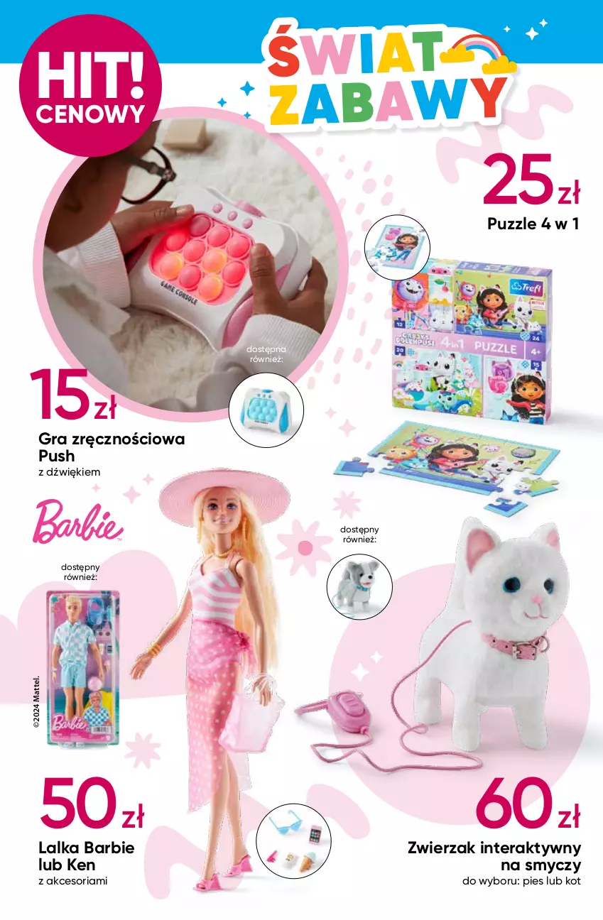 Gazetka promocyjna Pepco - Świat zabawy - ważna 23.05 do 06.06.2024 - strona 2 - produkty: Barbie, Gra, Lalka, Mattel, Puzzle, Smycz, Tera