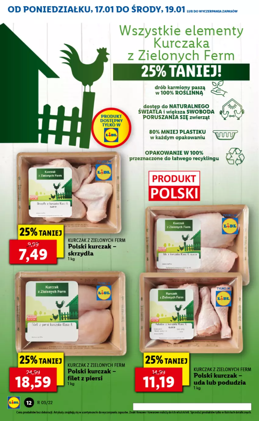 Gazetka promocyjna Lidl - GAZETKA - ważna 17.01 do 19.01.2022 - strona 12 - produkty: Kurczak, Por