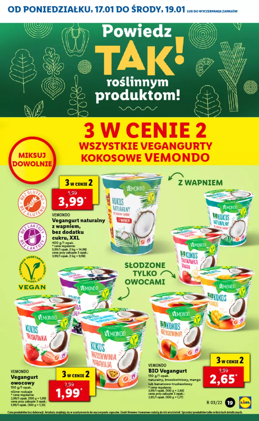 Gazetka promocyjna Lidl - GAZETKA - ważna 17.01 do 19.01.2022 - strona 19 - produkty: LANA, Vegangurt