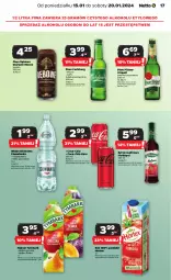 Gazetka promocyjna Netto - Artykuły spożywcze - Gazetka - ważna od 20.01 do 20.01.2024 - strona 17 - produkty: Piwa, Piwo, Sok, Gra, Coca-Cola, Pilsner Urquell, Carlsberg, Tymbark, Syrop, Woda mineralna, Woda, Cisowianka, Herbapol, Nektar, Hortex