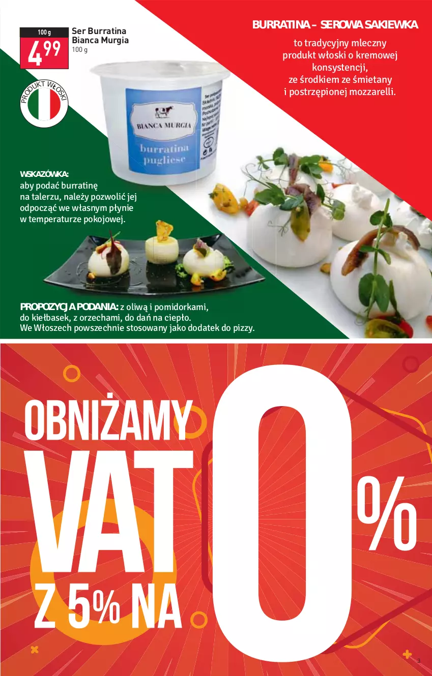 Gazetka promocyjna Stokrotka - Supermarket - ważna 03.02 do 09.02.2022 - strona 3 - produkty: Ser, Sos