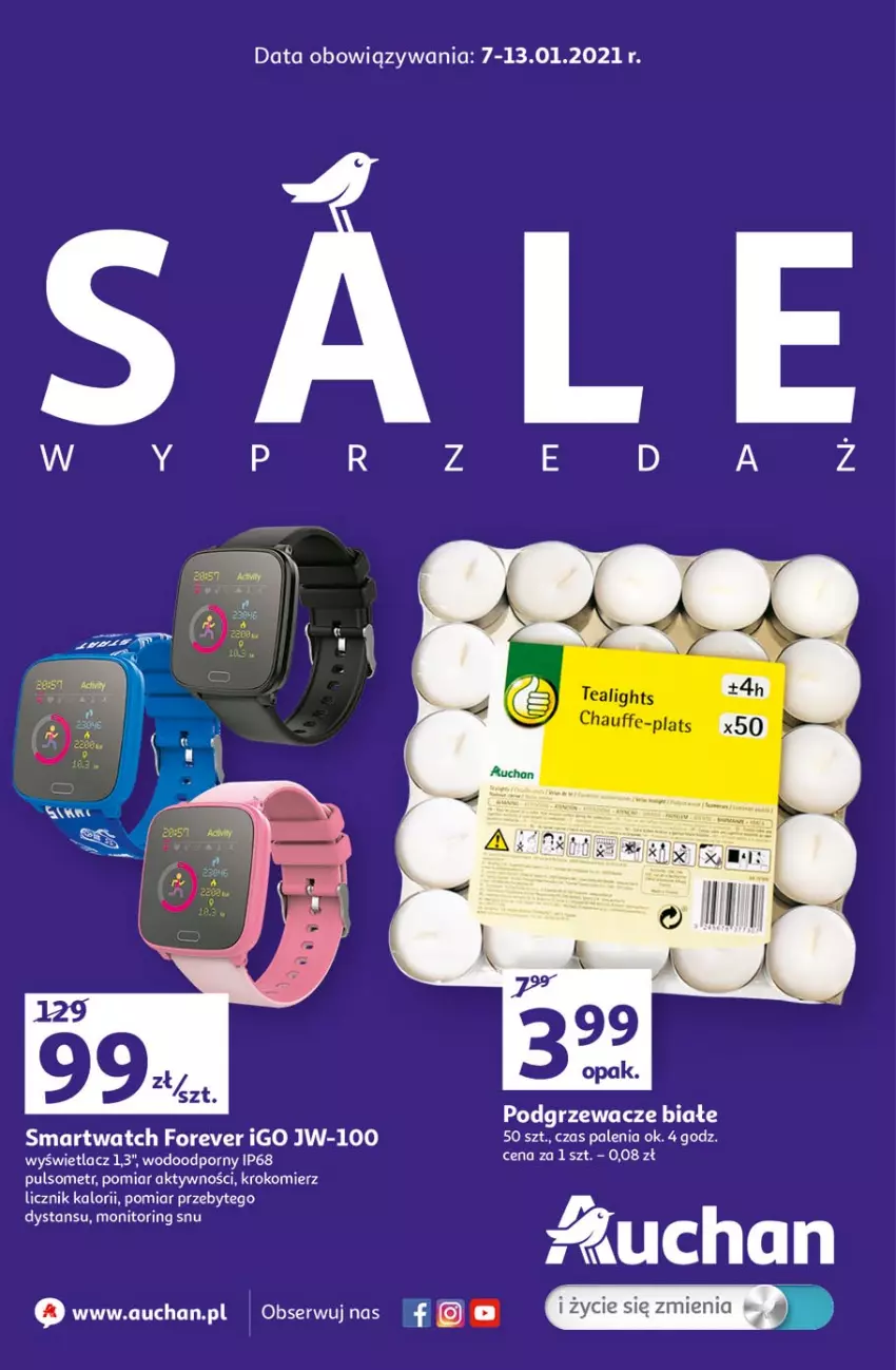 Gazetka promocyjna Auchan - Sale Hipermarkety - ważna 07.01 do 13.01.2021 - strona 1