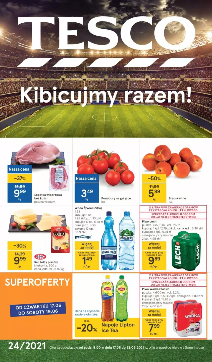 Gazetka promocyjna Tesco - Tesco gazetka - przyszły tydzień - ważna 17.06 do 23.06.2021 - strona 1 - produkty: BIC, Brzoskwinie, Gra, Piwa, Rum, Ser