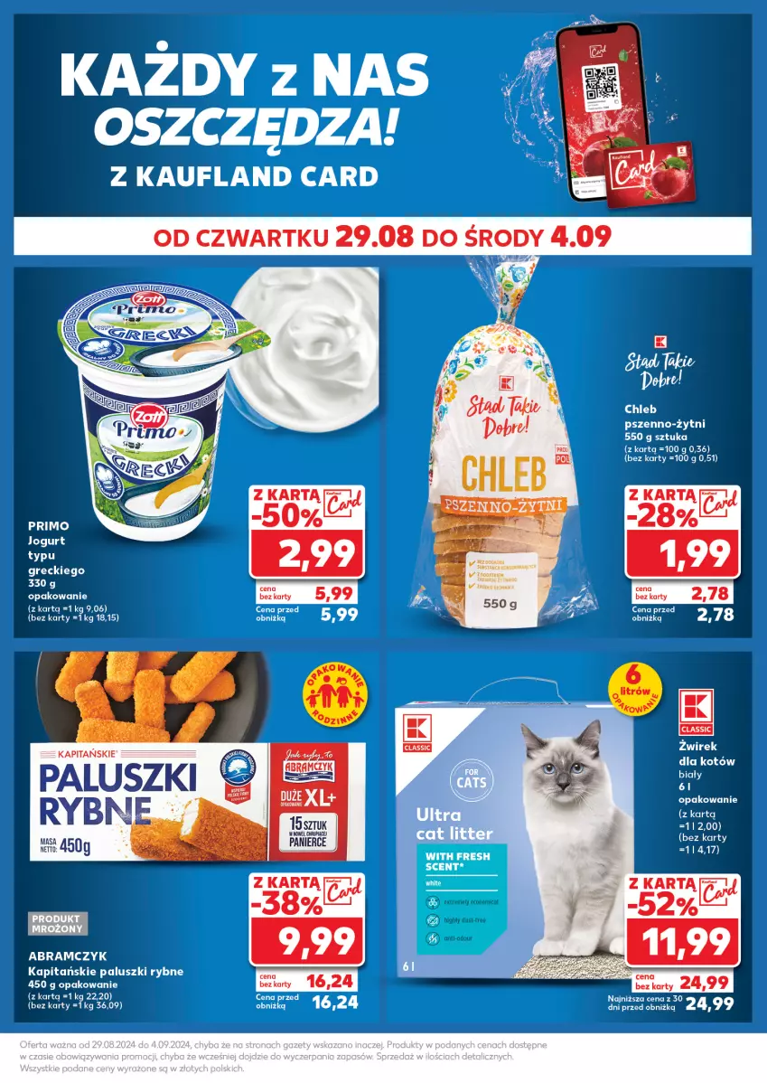 Gazetka promocyjna Kaufland - Kaufland - ważna 02.09 do 04.09.2024 - strona 23 - produkty: Chleb, Jogurt, Paluszki rybne