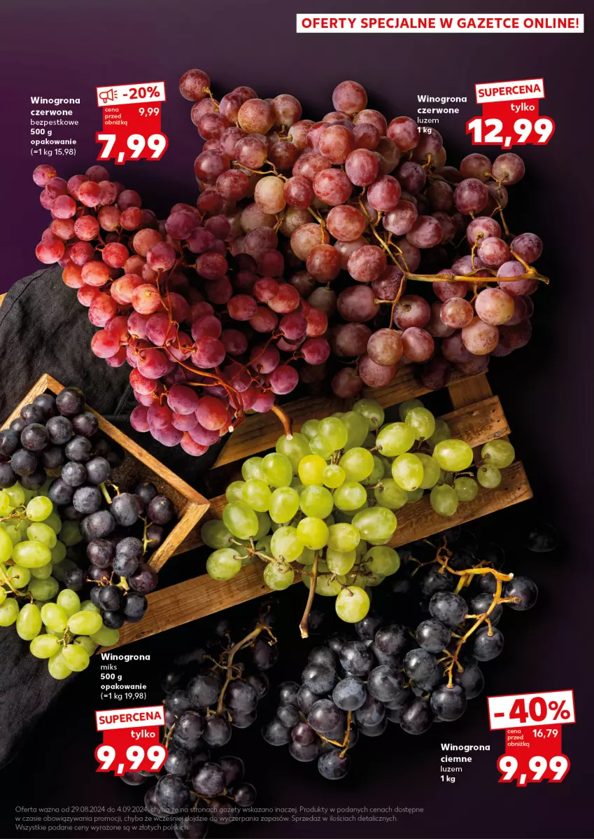 Gazetka promocyjna Kaufland - Kaufland - ważna 02.09 do 04.09.2024 - strona 5 - produkty: Wino, Winogrona