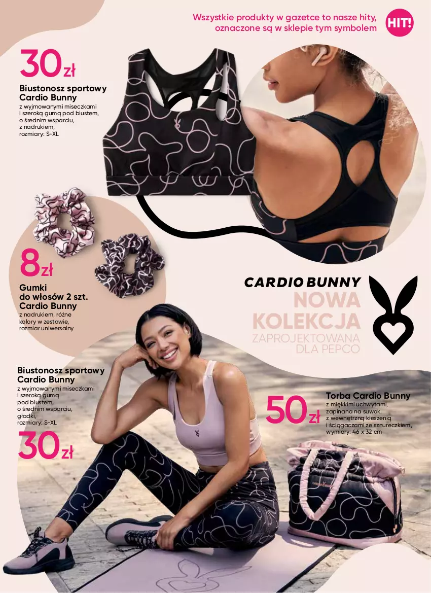 Gazetka promocyjna Pepco - Cardio Bunny - ważna 12.01 do 25.01.2023 - strona 5 - produkty: Biustonosz, Miseczka, O nas, Por, Sport, Torba