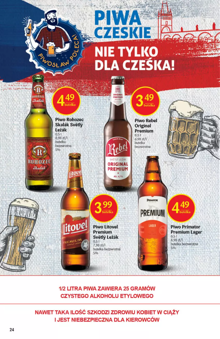 Gazetka promocyjna Delikatesy Centrum - Gazetka DC06 - ważna 10.02 do 16.02.2022 - strona 24 - produkty: Gin, Piwo, Prima