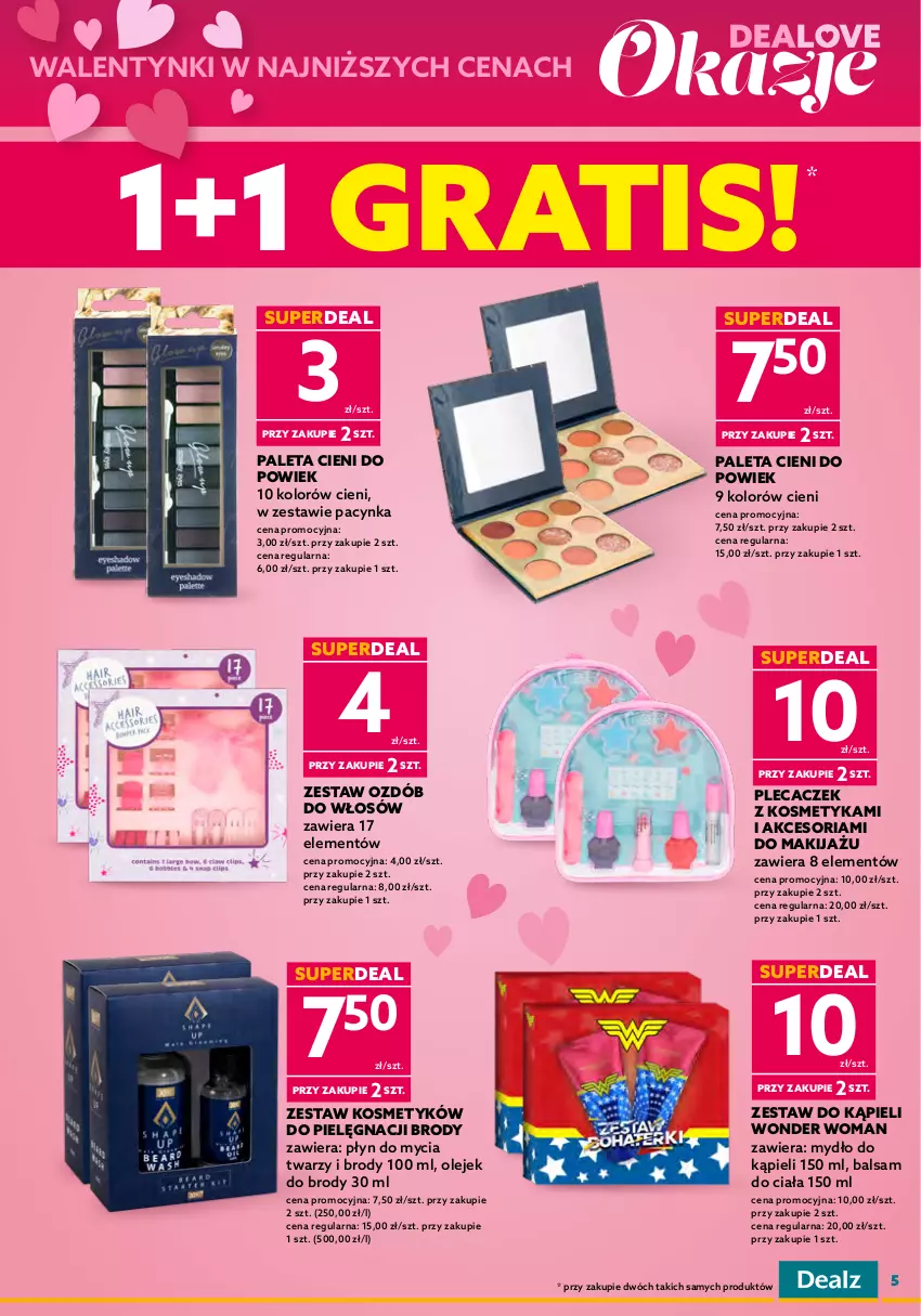 Gazetka promocyjna Dealz - NOWA GAZETKADeaLOVE okazje 💕 - ważna 08.02 do 21.02.2023 - strona 5 - produkty: Balsam do ciała, Cynk, Disney, Fa, Gra, Kula do kąpieli, Makijaż, Mydło, Olej, Paleta, Płyn do mycia