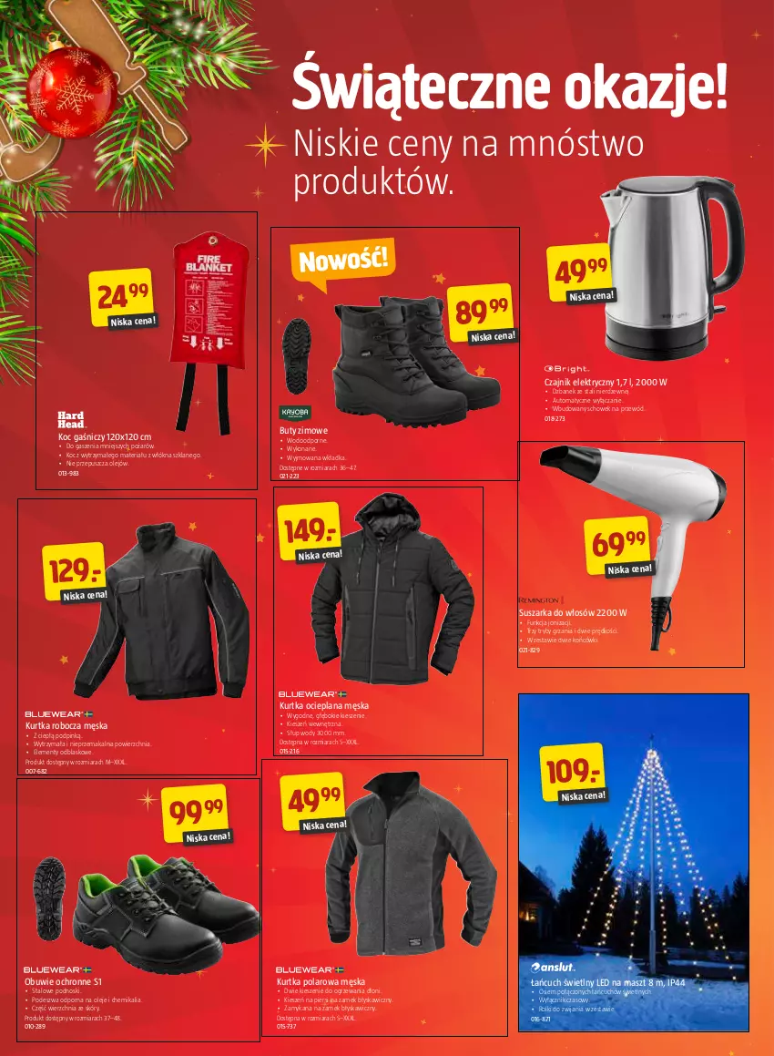 Gazetka promocyjna Jula - Gazetka - ważna 18.11 do 18.12.2022 - strona 4 - produkty: Buty, Buty zimowe, Czajnik, Czajnik elektryczny, Dzbanek, Koc, Kurtka, Kurtka ocieplana, Kurtka robocza, LANA, Obuwie, Obuwie ochronne, Olej, Por, Przewód, Rolki, Suszarka