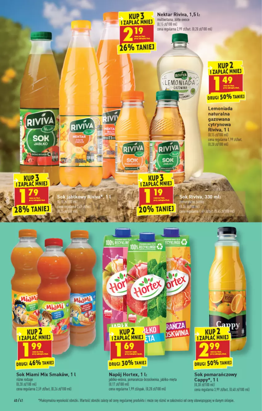 Gazetka promocyjna Biedronka - W tym tygodniu - ważna 28.06 do 03.07.2021 - strona 40 - produkty: Cappy, Gala, Hortex, Lemoniada, Mięta, Napój, Nektar, Sok, Sok pomarańczowy