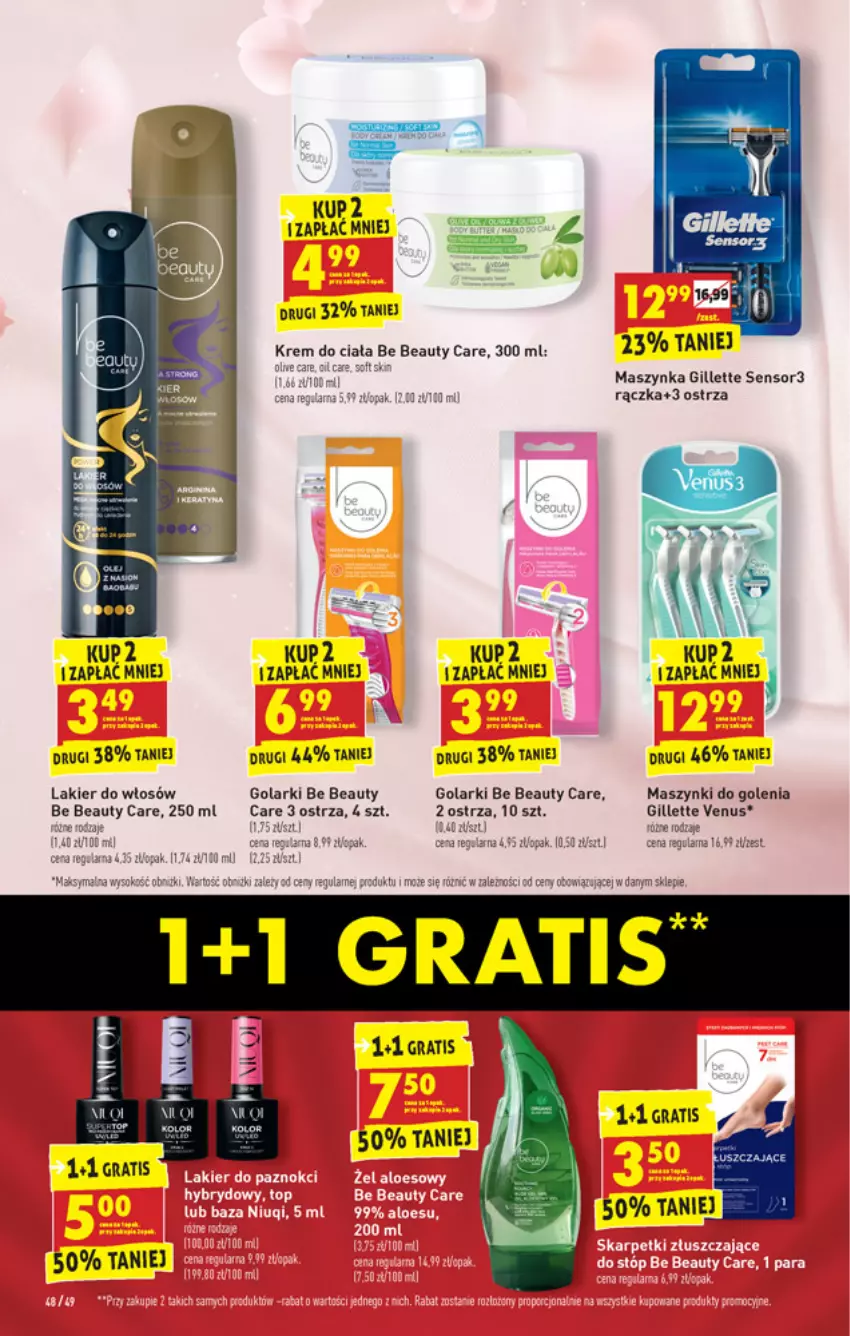 Gazetka promocyjna Biedronka - W tym tygodniu - ważna 28.06 do 03.07.2021 - strona 48 - produkty: Be Be, Gala, Gillette, Gillette Venus, Gra, Krem do ciała, Lakier, Lakier do włosów, Maszynka, Szynka, Venus