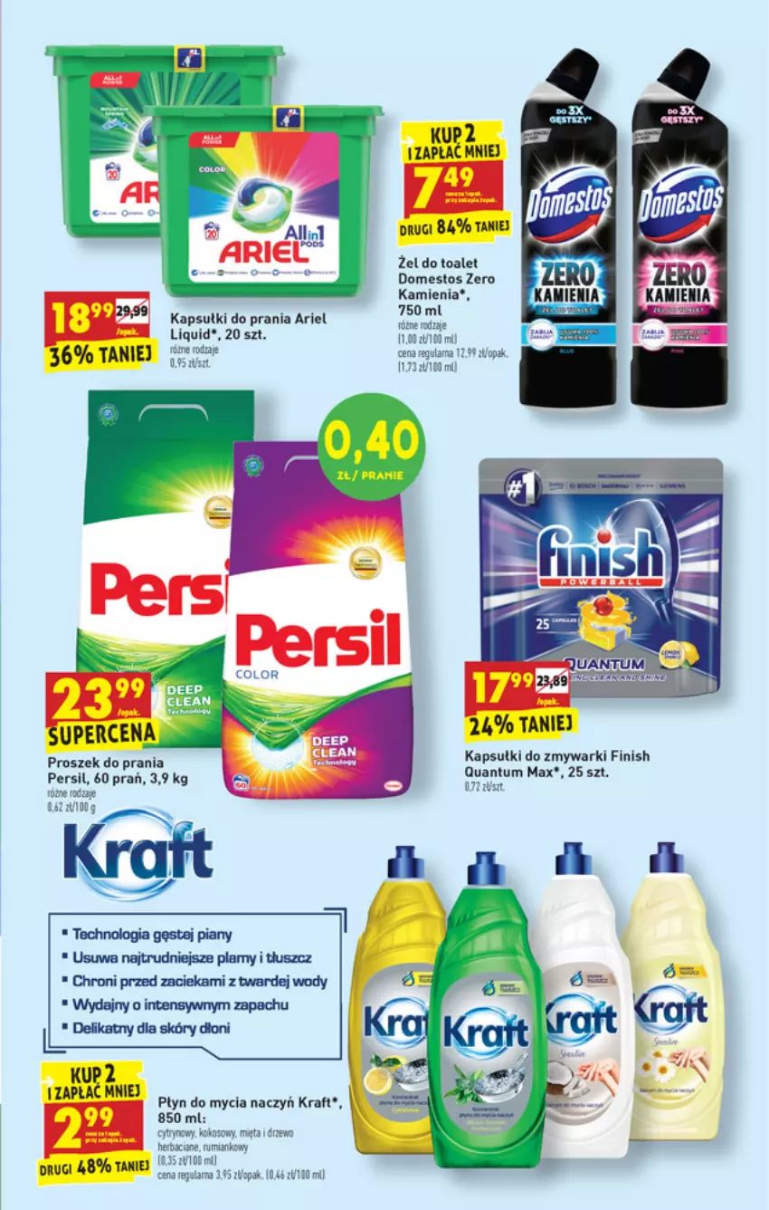 Gazetka promocyjna Biedronka - W tym tygodniu - ważna 28.06 do 03.07.2021 - strona 51 - produkty: Ariel, Do mycia naczyń, Domestos, Finish, Kapsułki do prania, Kokos, Mięta, Persil, Płyn do mycia, Płyn do mycia naczyń, Proszek do prania, Rum, Zmywarki