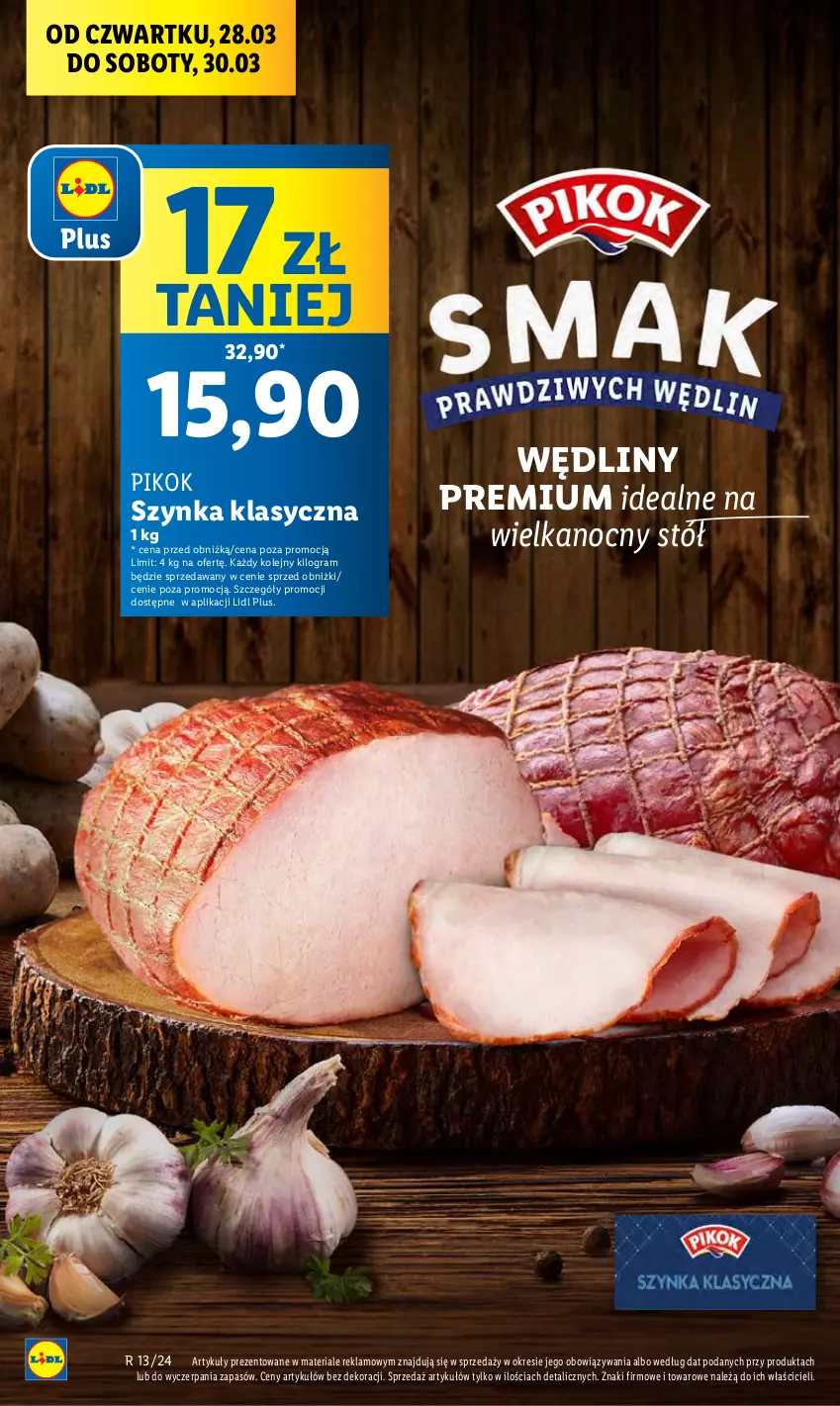 Gazetka promocyjna Lidl - GAZETKA - ważna 28.03 do 30.03.2024 - strona 12 - produkty: Gra, Olej, PIKOK, Stół, Szynka