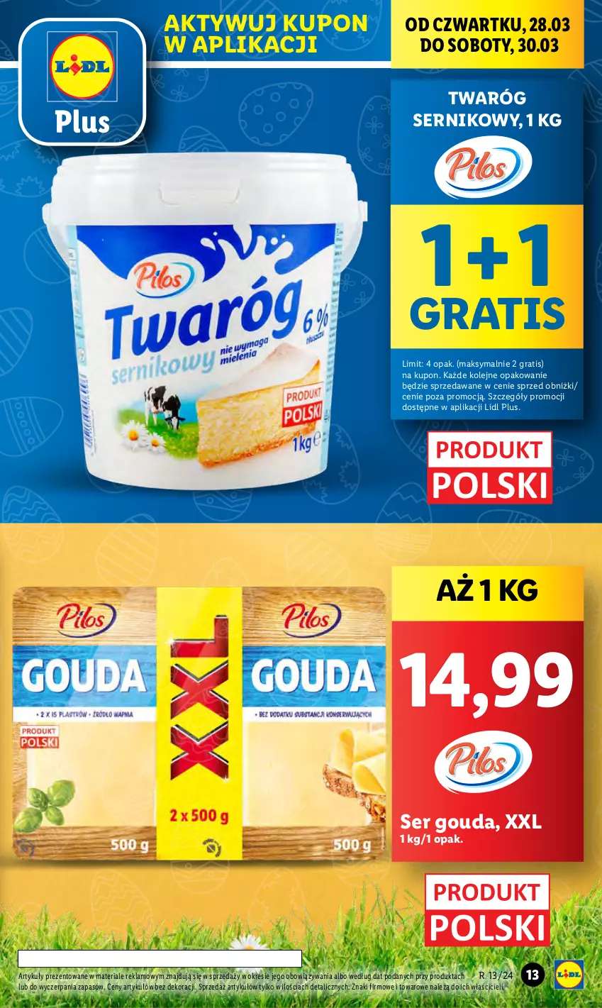 Gazetka promocyjna Lidl - GAZETKA - ważna 28.03 do 30.03.2024 - strona 15 - produkty: Gouda, Gra, Olej, Ser, Twaróg