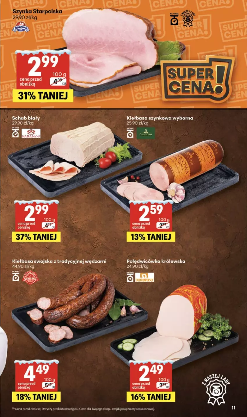 Gazetka promocyjna Delikatesy Centrum - Franczyza DC04 Czwartek - ważna 22.01 do 28.01.2026 - strona 11 - produkty: Kiełbasa, Kiełbasa szynkowa