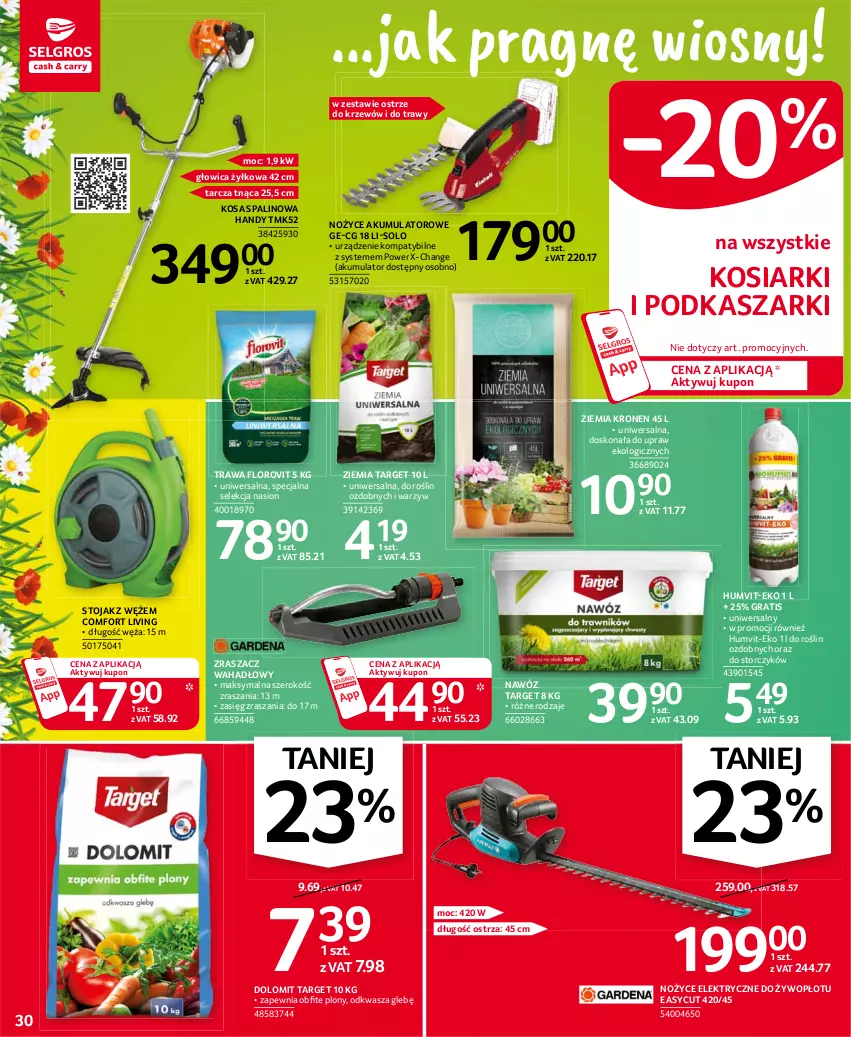 Gazetka promocyjna Selgros - Oferta przemysłowa - ważna 06.04 do 14.04.2021 - strona 30 - produkty: Akumulator, Gra, Kasza, Nawóz, Noż, Nożyce, Stojak, Storczyk, Tarcza tnąca