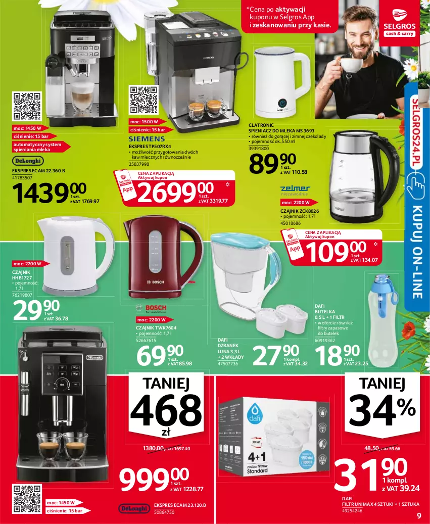 Gazetka promocyjna Selgros - Oferta przemysłowa - ważna 06.04 do 14.04.2021 - strona 9 - produkty: Czajnik, Dzbanek, LG