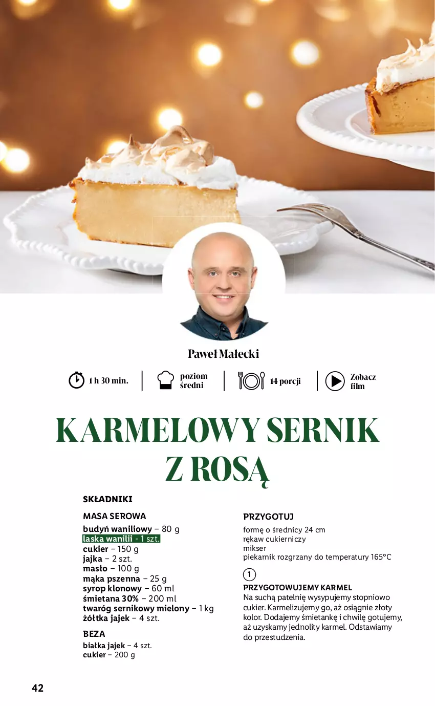 Gazetka promocyjna Lidl - Katalog Święta Deluxe - ważna 13.11 do 26.12.2023 - strona 42 - produkty: Budyń, Cukier, Mąka, Mąka pszenna, Masło, Mikser, Piekarnik, Por, Ser, Syrop, Top, Twaróg