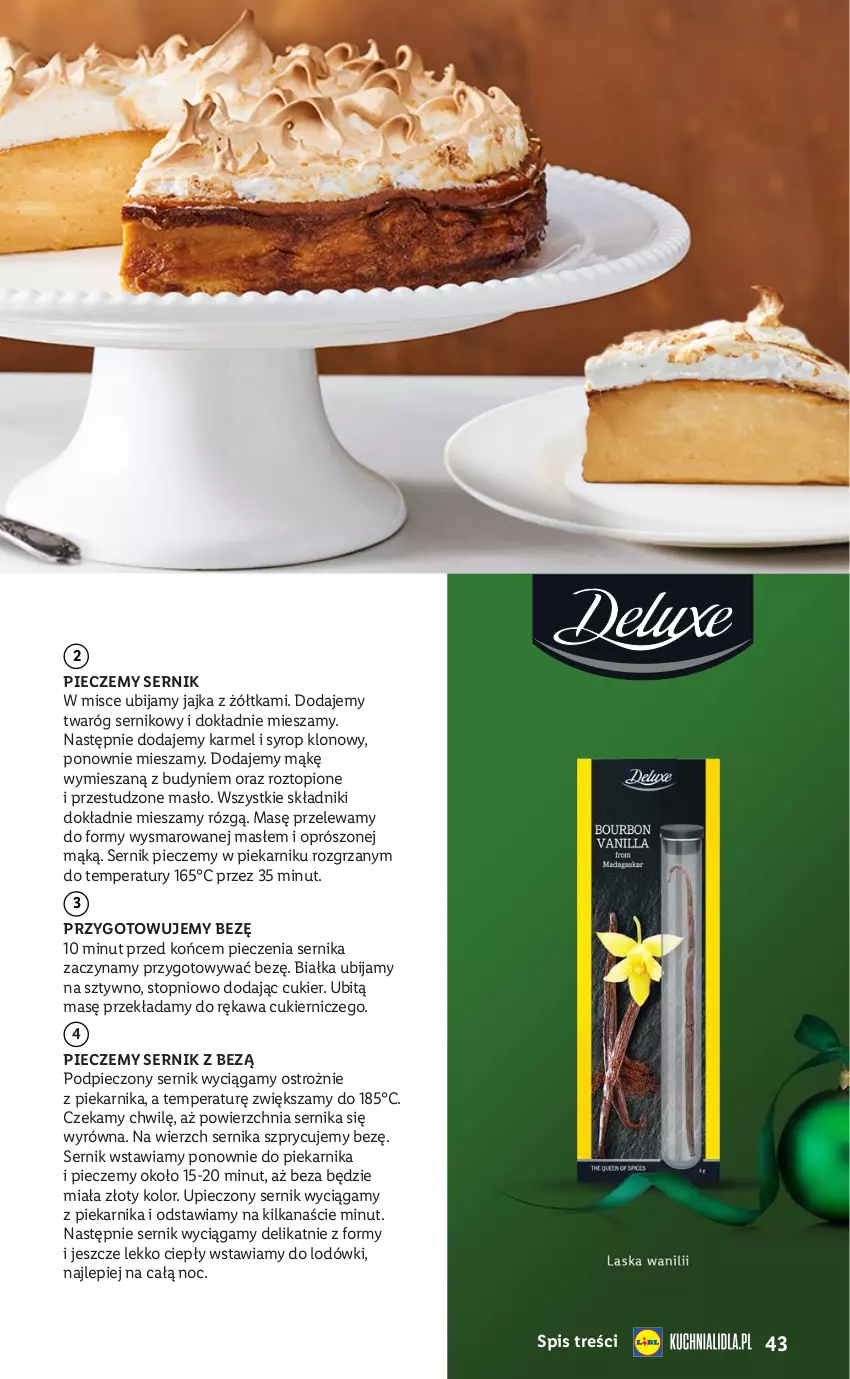 Gazetka promocyjna Lidl - Katalog Święta Deluxe - ważna 13.11 do 26.12.2023 - strona 43 - produkty: Cukier, Kawa, Masło, Piec, Piekarnik, Ser, Syrop, Top, Twaróg