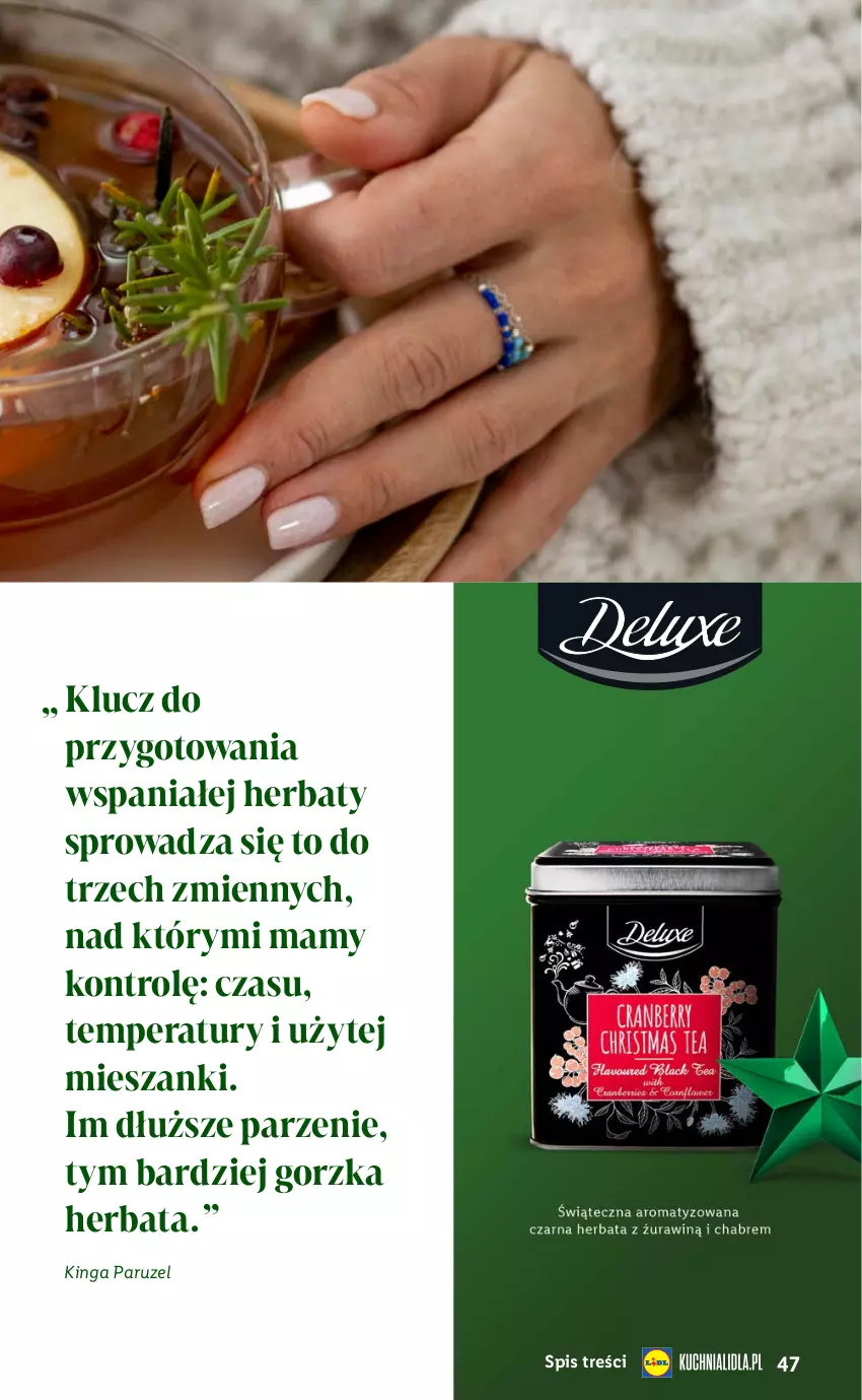 Gazetka promocyjna Lidl - Katalog Święta Deluxe - ważna 13.11 do 26.12.2023 - strona 47 - produkty: Herbata