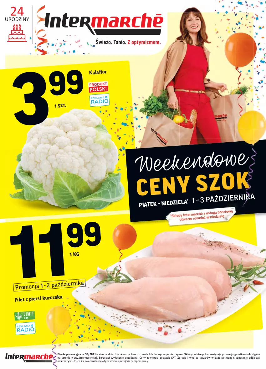 Gazetka promocyjna Intermarche - Gazetka promocyjna - ważna 28.09 do 04.10.2021 - strona 48 - produkty: Kalafior