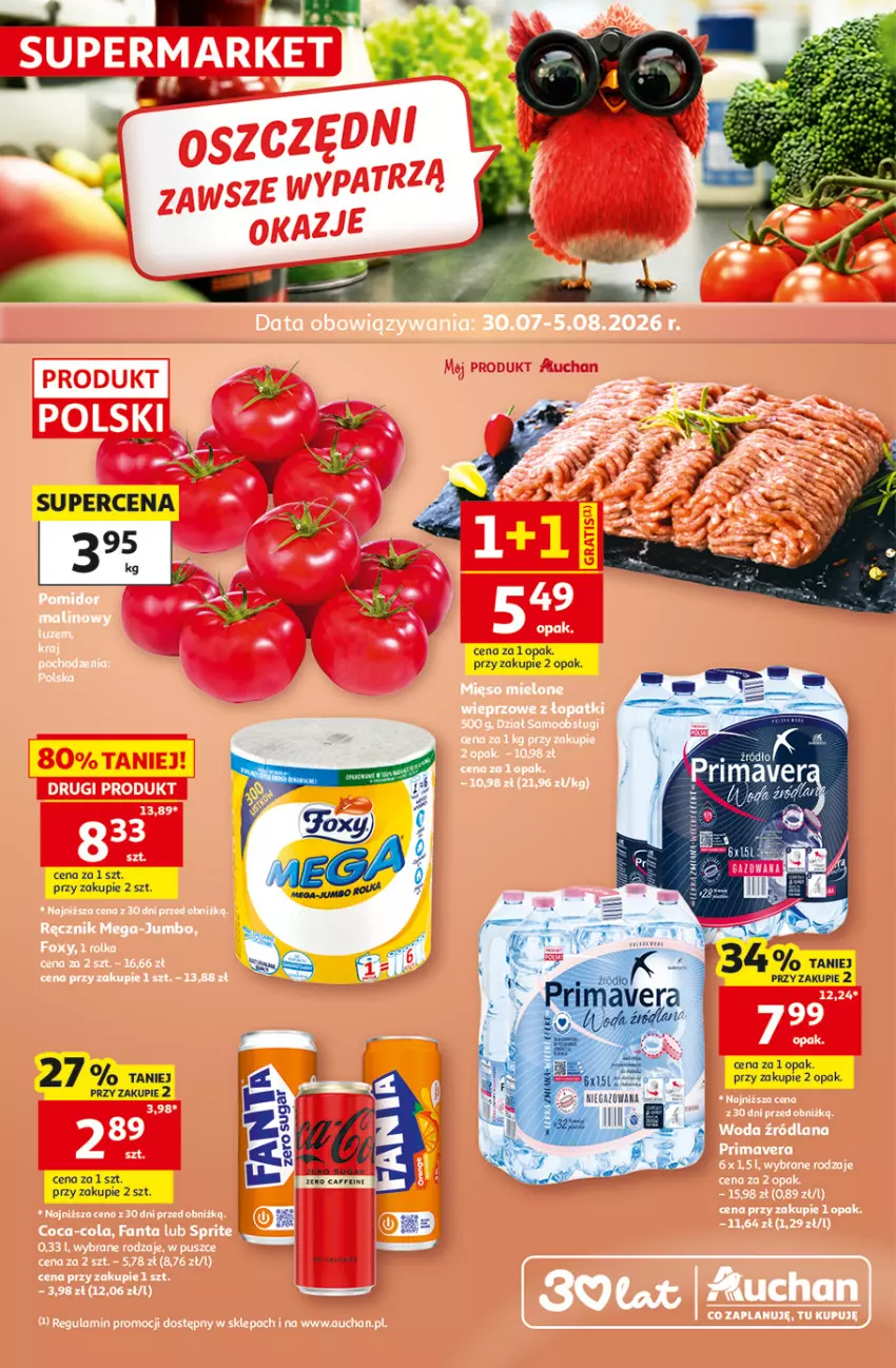 Gazetka promocyjna Auchan - Gazetka 30 Lat Supermarket Auchan - ważna 30.07 do 05.08.2026 - strona 1 - produkty: LG