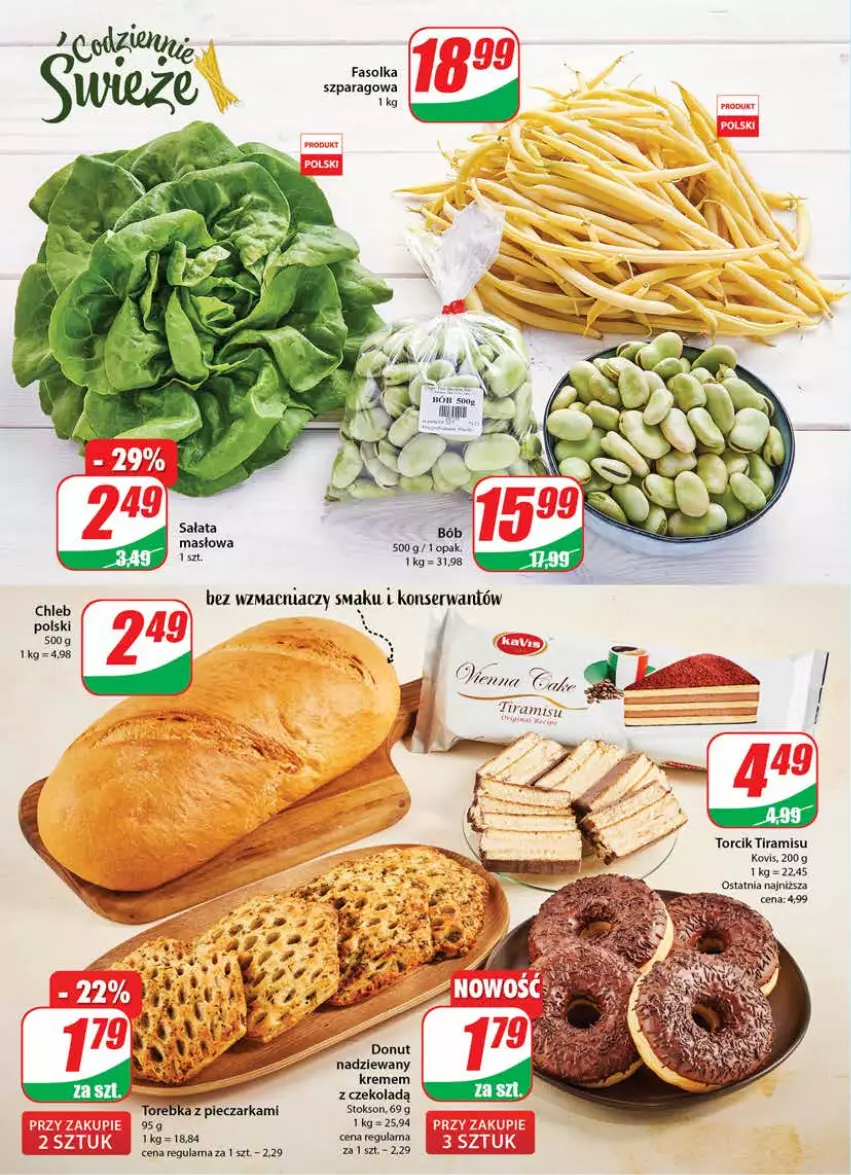 Gazetka promocyjna Dino - G24 - ważna 14.06 do 20.06.2023 - strona 12 - produkty: Fa, Masło, Piec, Pieczarka, Sałat, Sałata masłowa, Ser, Torebka