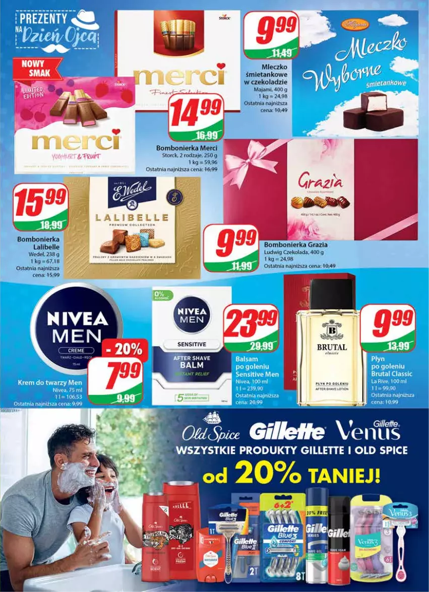 Gazetka promocyjna Dino - G24 - ważna 14.06 do 20.06.2023 - strona 19 - produkty: Bell, Czekolada, Gillette, Gra, Merci, Mleczko, Old Spice