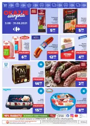 Gazetka promocyjna Carrefour - Gazetka Okazje sierpnia - Gazetka - ważna od 31.08 do 31.08.2021 - strona 4 - produkty: Krakus, Sok, Por, Sokołów, Parówki, Parówki z szynki, Madej Wróbel, Kiełbasa podwawelska, Wawel, Lody, Szynka z beczki, Szynka, Sport, Morliny, Kabanos, Kiełbasa