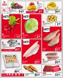 Gazetka promocyjna Selgros - Extra Oferta - Gazetka - ważna od 29.06 do 29.06.2022 - strona 4 - produkty: Karmazyn tusza, Halibut, Mięso mielone, Sok, Sałata lodowa, Pstrąg tęczowy, Kawa, Ziemniaki, Tusz, Sałat, Sushi, Pstrąg, Dorsz, Wino, Mango, Rzodkiewka, Melon, Mięso