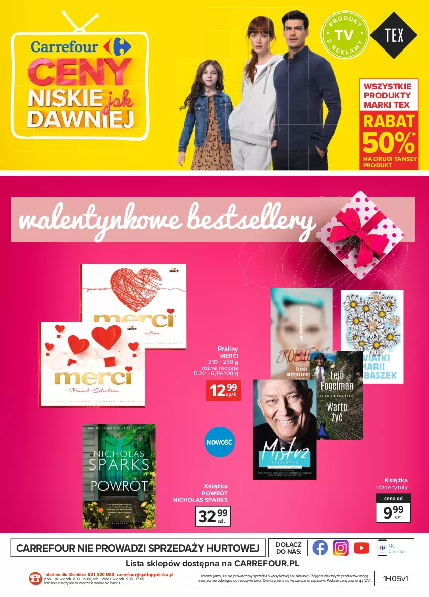 Gazetka promocyjna Carrefour - Gazetka Carrefour - ważna 01.02 do 13.02.2021 - strona 39 - produkty: Książka, Merci, O nas, Praliny