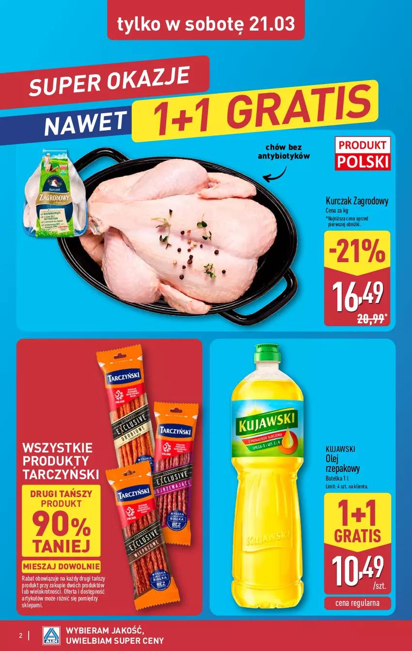 Gazetka promocyjna Aldi - Oferta weekendowa - ważna 19.03 do 21.03.2026 - strona 2 - produkty: Gra, Kujawski, Kurczak, Olej, Olej rzepakowy, Tarczyński