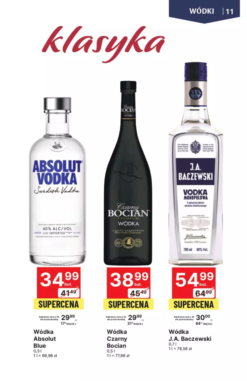 Gazetka promocyjna Delikatesy Centrum - DeliBarek DC42/DC43 - ważna 26.10 do 08.11.2023 - strona 11 - produkty: Absolut, Por, Wódka