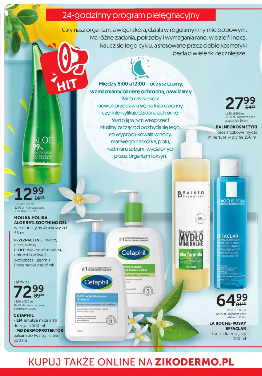 Gazetka promocyjna Ziko - Gazetka Ziko Dermo - ważna 13.06 do 26.06.2024 - strona 2 - produkty: Cetaphil, Emulsja, Fa, Gra, Holika Holika, La Roche-Posay, Mop, Mus, Mydło, O nas, Tonik