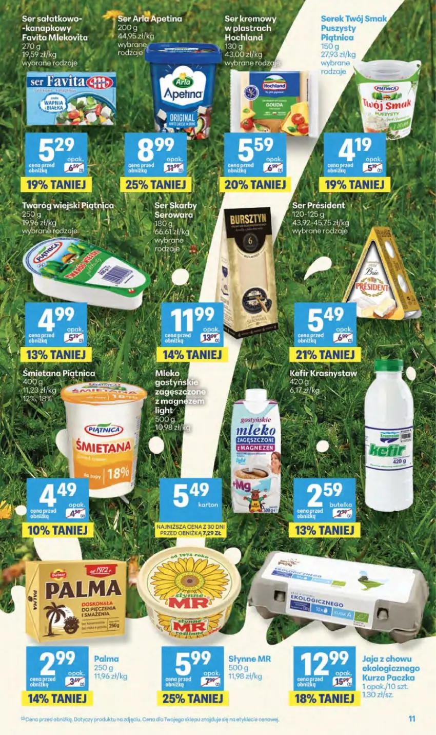 Gazetka promocyjna Delikatesy Centrum - Franczyza DC36 Czwartek - ważna 03.09 do 09.09.2026 - strona 11 - produkty: Fa, Favita, Jaja, Mleko, Mlekovita, Piątnica, Ser, Serek, Sos, Twój Smak