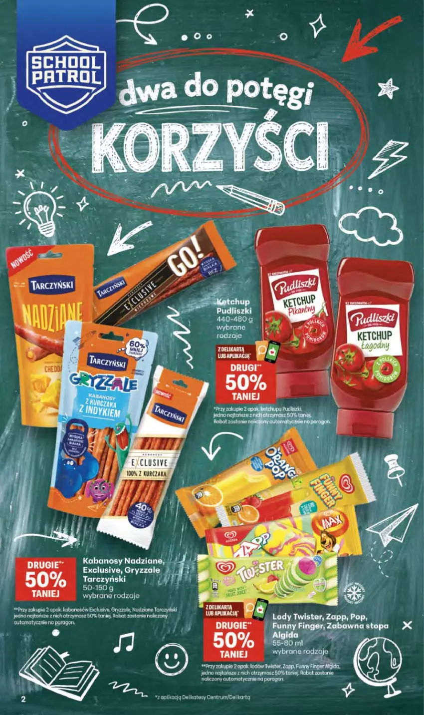 Gazetka promocyjna Delikatesy Centrum - Franczyza DC36 Czwartek - ważna 03.09 do 09.09.2026 - strona 2 - produkty: Gry, Kabanos, Kurczak, Rum, Tarczyński, Top