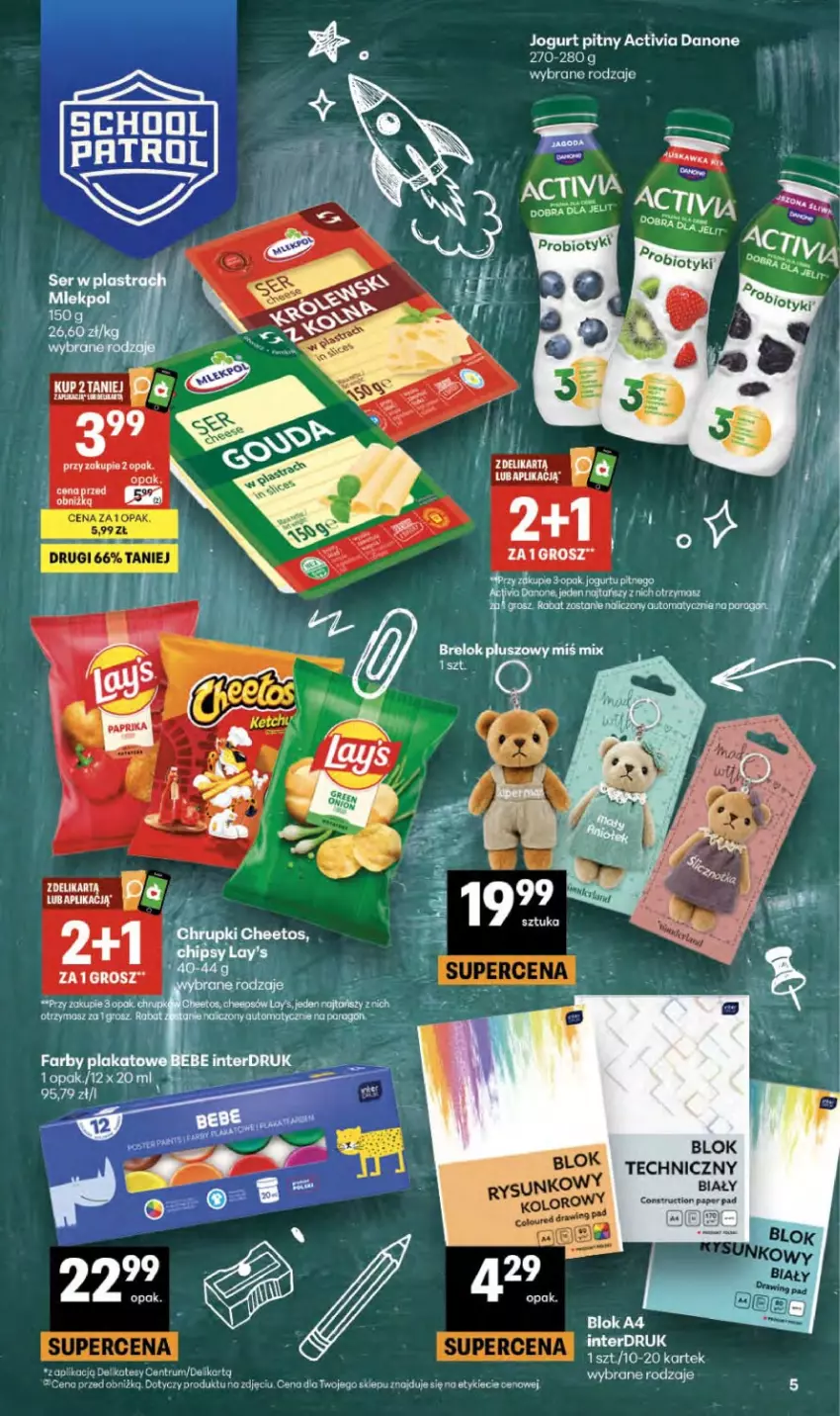 Gazetka promocyjna Delikatesy Centrum - Franczyza DC36 Czwartek - ważna 03.09 do 09.09.2026 - strona 5 - produkty: Activia, Cheetos, Danone, Fa, Jogurt, Jogurt pitny