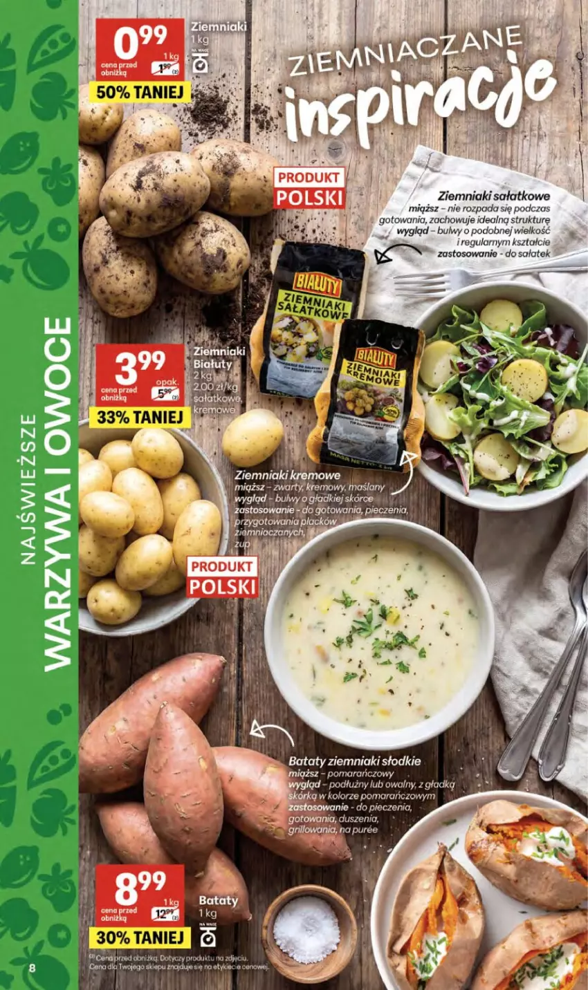 Gazetka promocyjna Delikatesy Centrum - Franczyza DC36 Czwartek - ważna 03.09 do 09.09.2026 - strona 8 - produkty: Grill, Owoce, Piec, Pur, Sałat, Warzywa, Warzywa i owoce, Ziemniaki