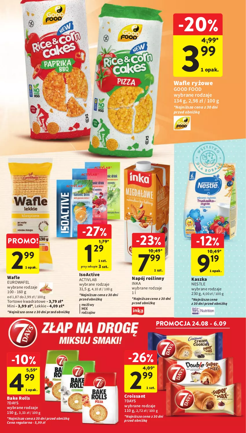 Gazetka promocyjna Intermarche - Gazetka Intermarche - ważna 24.08 do 30.08.2023 - strona 26 - produkty: Bake Rolls, Croissant, Inka, Napój, Napój roślinny, Ryż, Wafle