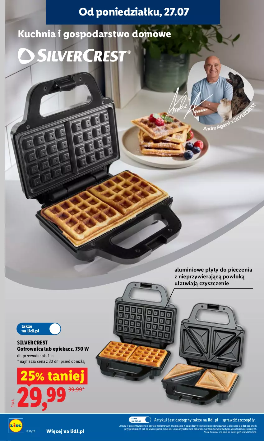 Gazetka promocyjna Lidl - Gazetka ważna od 27.07 do 29.07 - ważna 27.07 do 29.07.2026 - strona 38 - produkty: Gofrownica, Kuchnia, Piec, Silvercrest
