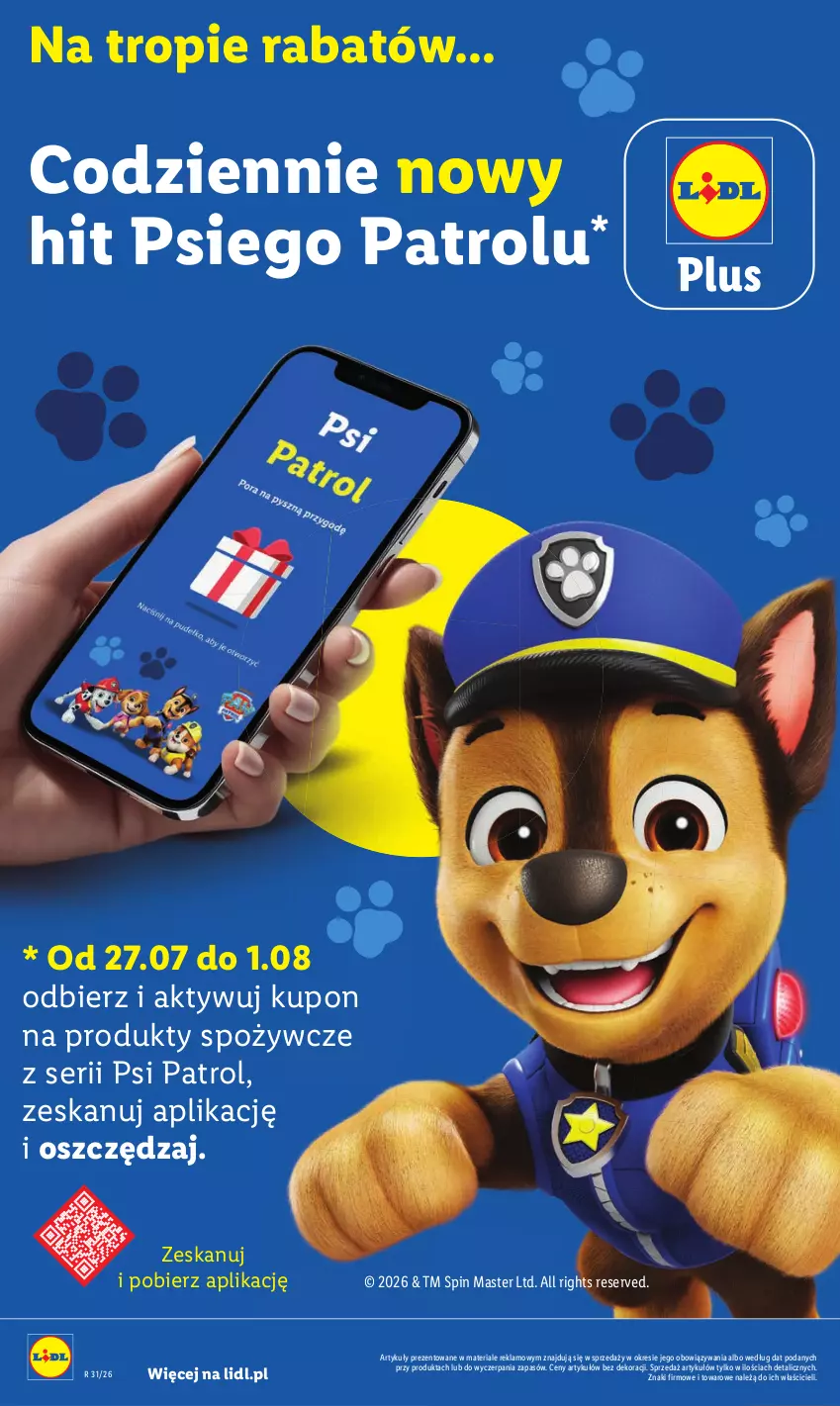 Gazetka promocyjna Lidl - Gazetka ważna od 27.07 do 29.07 - ważna 27.07 do 29.07.2026 - strona 48 - produkty: Psi Patrol, Ser