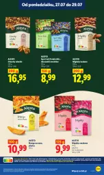 Gazetka promocyjna Lidl - Gazetka ważna od 27.07 do 29.07 - Gazetka - ważna od 29.07 do 29.07.2026 - strona 29 - produkty: Orzechy włoskie, Migdały łuskane, Por, Migdały, Mango suszone, Sport, Mango