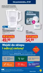 Gazetka promocyjna Lidl - Gazetka ważna od 27.07 do 29.07 - Gazetka - ważna od 29.07 do 29.07.2026 - strona 39 - produkty: Dzbanek filtrujący, Por, Dzbanek, Brit, Kuchnia, Sport, Moda, Wkład filtrujący, Brita, Ogród, Pokrywa