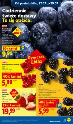 Gazetka promocyjna Lidl - Gazetka ważna od 27.07 do 29.07 - Gazetka - ważna od 29.07 do 29.07.2026 - strona 43 - produkty: Por, Truskawki, Jeżyny, Porzeczki czerwone