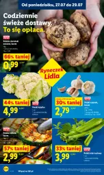 Gazetka promocyjna Lidl - Gazetka ważna od 27.07 do 29.07 - Gazetka - ważna od 29.07 do 29.07.2026 - strona 44 - produkty: Kalafior, Czosnek, Ziemniaki, Seler naciowy