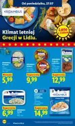 Gazetka promocyjna Lidl - Gazetka ważna od 27.07 do 29.07 - Gazetka - ważna od 29.07 do 29.07.2026 - strona 50 - produkty: Hummus, Sos, Ser, Mus, Feta, Szpinak