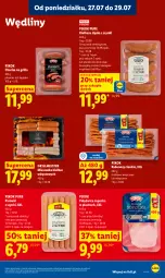 Gazetka promocyjna Lidl - Gazetka ważna od 27.07 do 29.07 - Gazetka - ważna od 29.07 do 29.07.2026 - strona 61 - produkty: Polędwica, Pur, Parówki, Parówki z szynki, PIKOK, Kabanos, Grill, Kiełbasa, Kiełbasa śląska