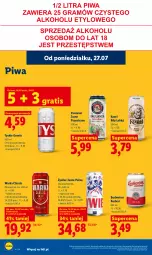 Gazetka promocyjna Lidl - Gazetka ważna od 27.07 do 29.07 - Gazetka - ważna od 29.07 do 29.07.2026 - strona 72 - produkty: Piwa, Ser, Gra, Tyskie, Warka, Kozel